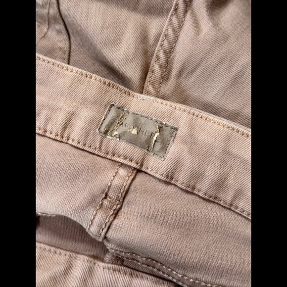 Mother Jeans 28 Womens Beige Khaki Stretch Skinny Ankle Fray Low Rise - Picture 7 of 10